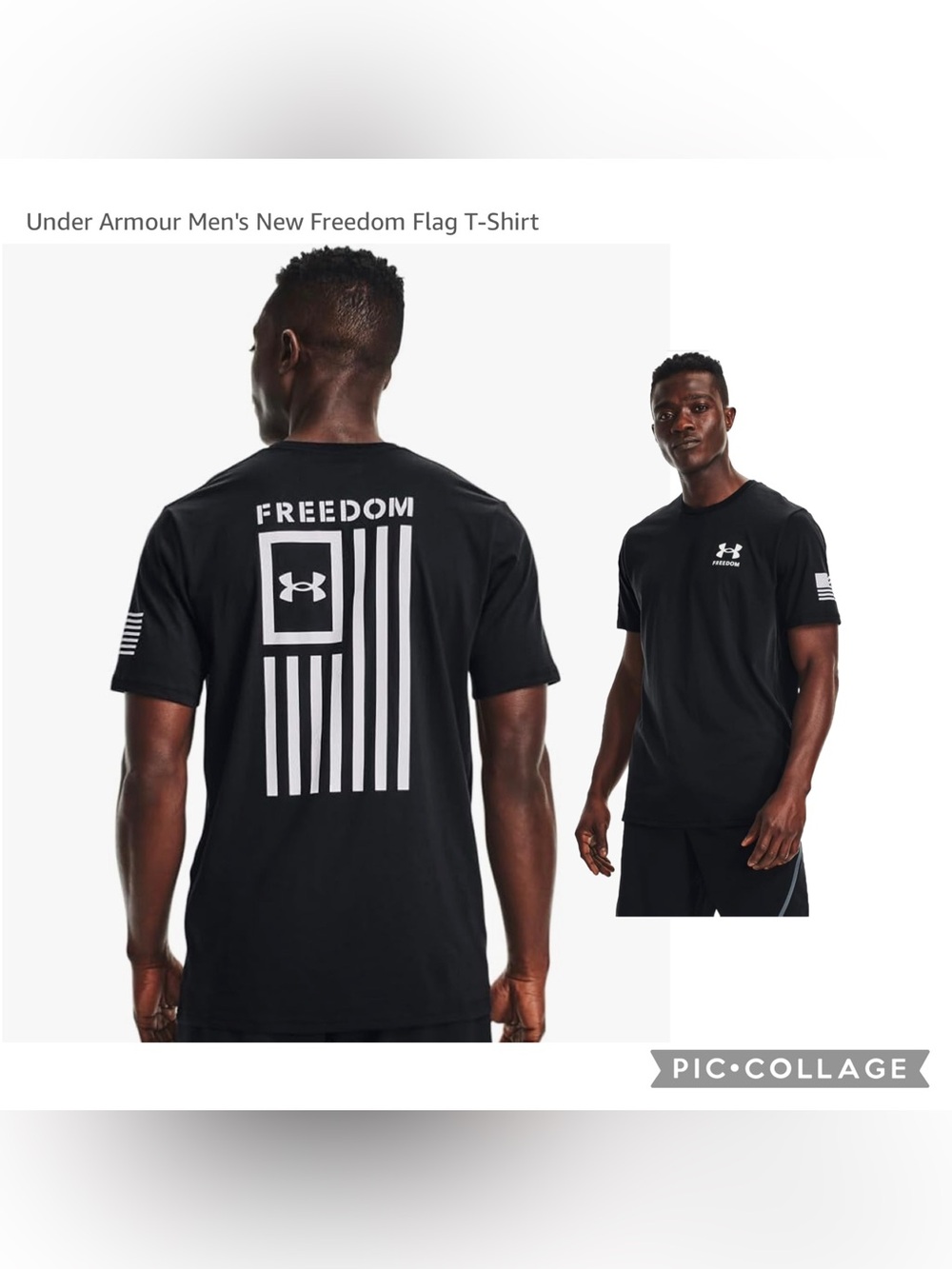 L mens UA flag Tshirt